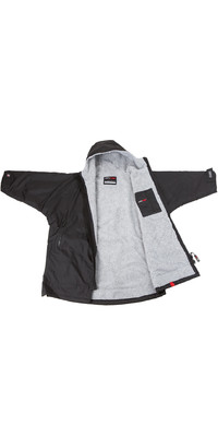2023 Dryrobe Advance Junior Camiseta De Manga Larga Robe V3KSLSDA - Black / Gris